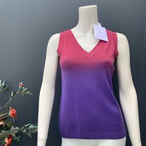 Christian Dior Tank Top, Pink and Blue